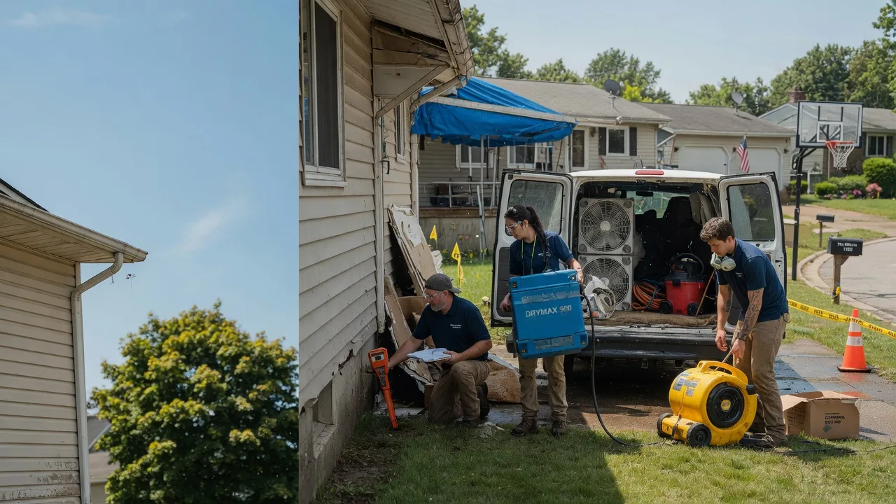 Ceiling Leak Cleanup in Napoleon, MI near me